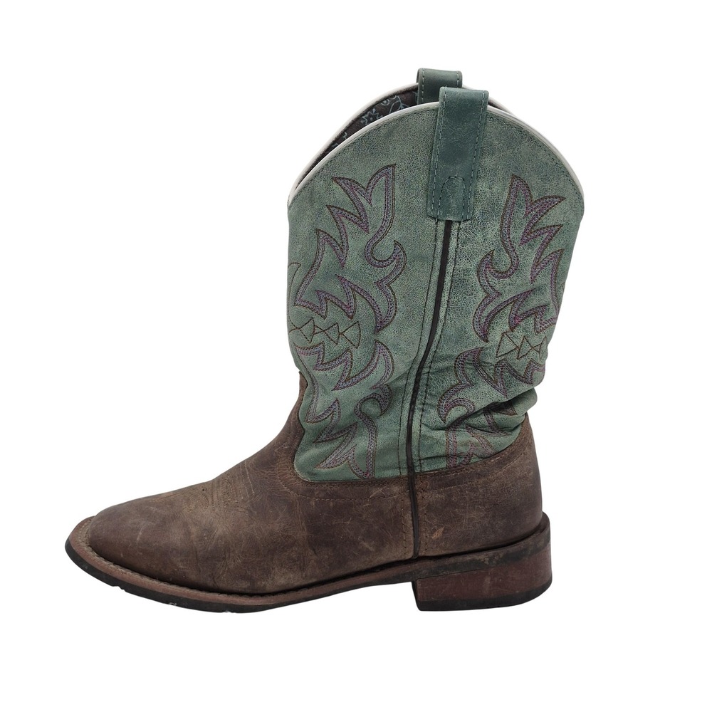 Laredo Boots Womens Size 8.5 Brown Leather Western Cowboy Square Toe 5607